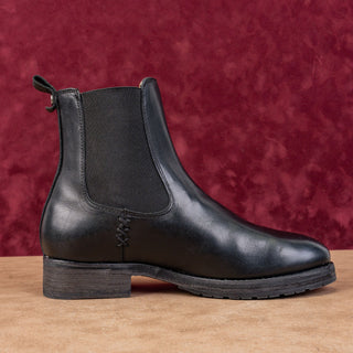 Frye Women Melissa Double Black Leather Lug Sole Chelsea Ankle Boots Size 9