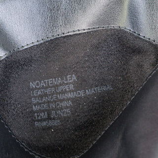 Nordstrom Women Atema Black Leather Kitten Heel Ankle fashion Boots sz 12