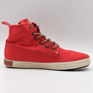 Blackstone Men Red High Top Canvas Skate Sneakers size 10US EUR40