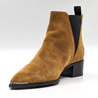 Acne Studios Women Jensen Suede Western Chelsea Point Toe Boots 7.5US EUR38