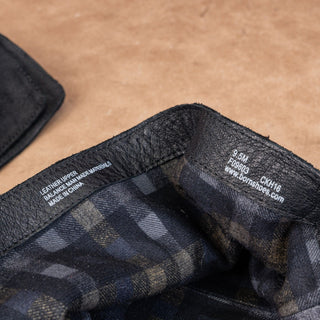 Born Women Black Distressed Suede Stacked Heel OTK Zip Boots sz 9.5