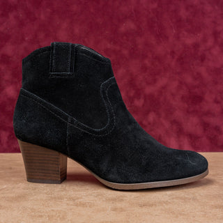 Zodiac Women Kela Black Suede Western Zip Ankle Boots size 9.5