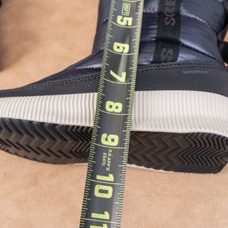 Sorel Women Out N About Puffy Slip Waterproof Blue Grey Ankle Boots Sz 6.5