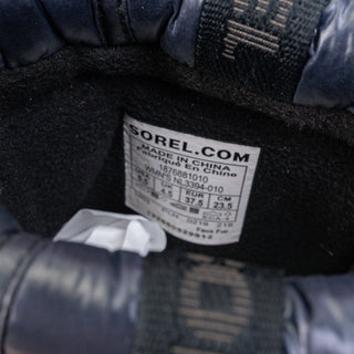 Sorel Women Out N About Puffy Slip Waterproof Blue Grey Ankle Boots Sz 6.5