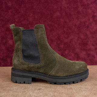 La Canadienne Wmn Waterproof Olive Green Sueder Comfortable Chelsea Boots 8.5