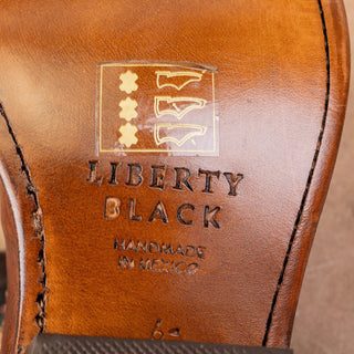 Liberty Black Women Pull-on Brown Leather Western Cowboy Mid Calf Boots sz 6.5