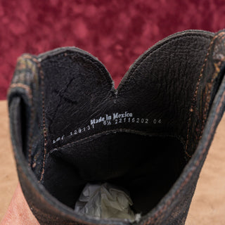 Liberty Black Women Pull-on Brown Leather Western Cowboy Mid Calf Boots sz 6.5