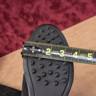 La Canadienne Women Silvana Black Waterproof Suede Zip Riding Knee Boots sz 8