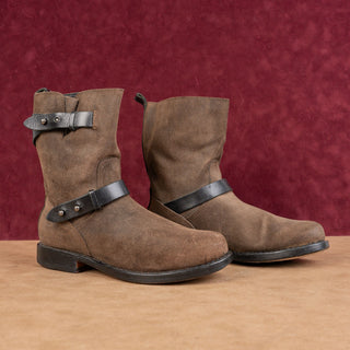 rag&bone Women Moto Biker Brown Black Festival boho Suede Boots 9.5US EUR 39.5