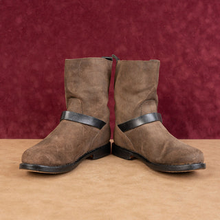 rag&bone Women Moto Biker Brown Black Festival boho Suede Boots 9.5US EUR 39.5