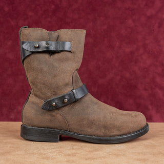 rag&bone Women Moto Biker Brown Black Festival boho Suede Boots 9.5US EUR 39.5