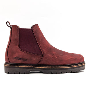 Birkenstock Unisex Stalon Burgundy Grain Leather Chelsea Boots size W9 M7 EUR 40