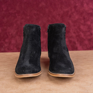 Paul Green Women Vienna Black Soft Suede Zip Ankle Boots sz 7.5US UK5