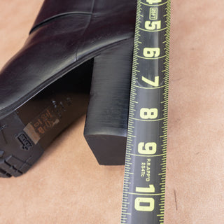 rag&bone Women Newbury Western Black Leather Vibram Heel Boots size 9US EUR39.5