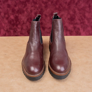 Caslon Women Miller Burgundy Leather Water Resistant Chelsea Boots Sz 12