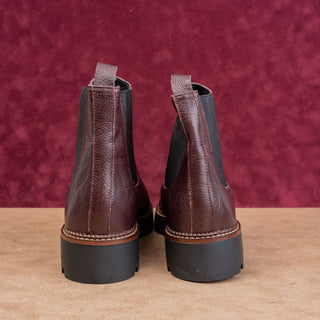 Caslon Women Miller Burgundy Leather Water Resistant Chelsea Boots Sz 12