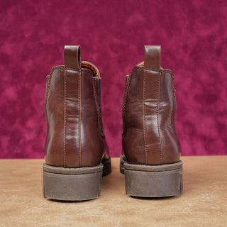 BOC Women Erin Comfort Vegan Brown Leather Chelsea Boots size 6