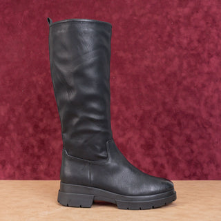 Naturalizer Soul Women Orchid Black Leather Waterproof Riding Knee Boots sz 9