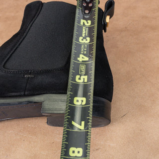 Stuart Weitzman Women Black Suede Slip-on Fashion Chelsea Ankle Boots sz 10