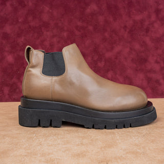 StudioLee Women Fashion Green Leather Platform Party Chelsea Boots 7US EUR37