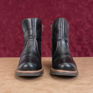 Pikolinos Women Black Leather Fashion Western Ankle Boots sz 10-10.5US EUR41