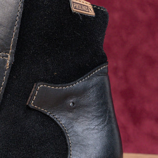 Pikolinos Women Black Leather Fashion Western Ankle Boots sz 10-10.5US EUR41