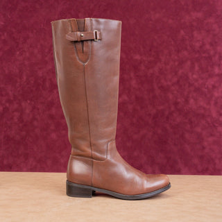 Blondo Women Volly Brown Leather Waterproof Riding knee Boots sz 7.5