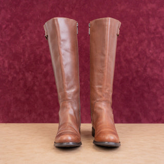 Blondo Women Volly Brown Leather Waterproof Riding knee Boots sz 7.5