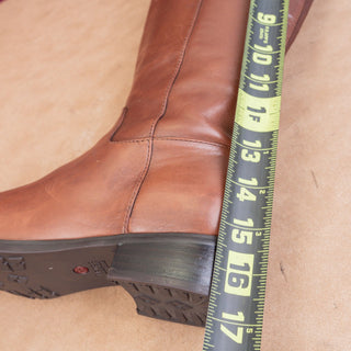 Blondo Women Volly Brown Leather Waterproof Riding knee Boots sz 7.5