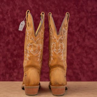 Double H Women Daniela Brown Leather Boho Party Cowboy Western Boots sz 6.5
