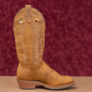 Double H Women Daniela Brown Leather Boho Party Cowboy Western Boots sz 6.5