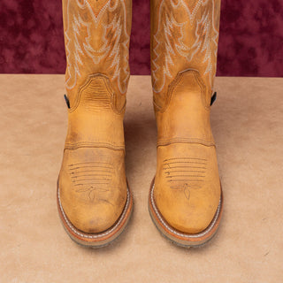 Double H Women Daniela Brown Leather Boho Party Cowboy Western Boots sz 6.5