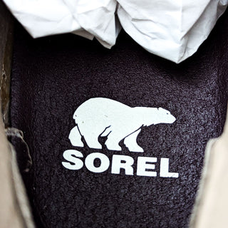 Sorel Women Joan of Arctic Wedge III Lace Suede Taupe Waterproof Boots Size 8.5