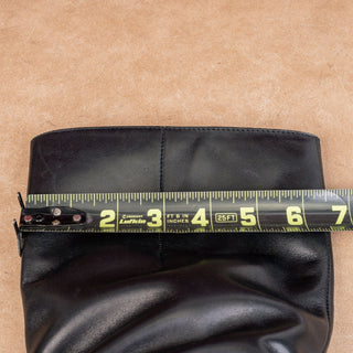 Etienne Aigner Women Black Leather Vintage Retro 90s Fashion Knee Boots sz 6.5