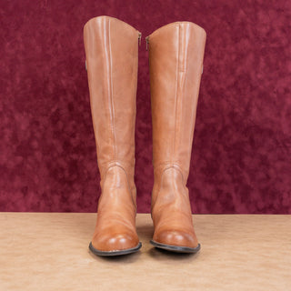 Naturalizer Women Jamison Brown Leather Wide Calf Comfort Riding Knee Boots sz 7