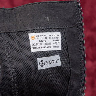 Timberland Women Malynn Waterproof Black Leather Elastic Fashion Knee Boots Sz 8