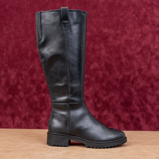 Blondo Women Cali Black Leather Waterproof Riding Knee High Boots sz 6.5