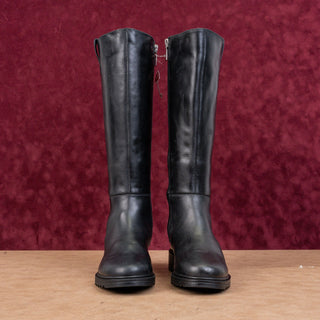 Blondo Women Cali Black Leather Waterproof Riding Knee High Boots sz 6.5