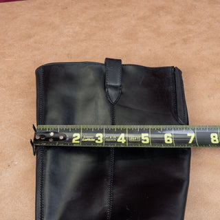 Blondo Women Cali Black Leather Waterproof Riding Knee High Boots sz 6.5