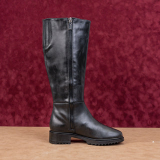 Blondo Women Cali Black Leather Waterproof Riding Knee High Boots sz 6.5