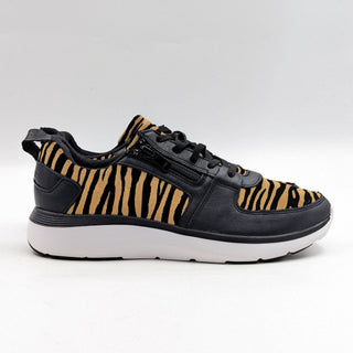 Vionic Women Remi Tiger Print Fabric Lace Zip Sneakers shoes size 7