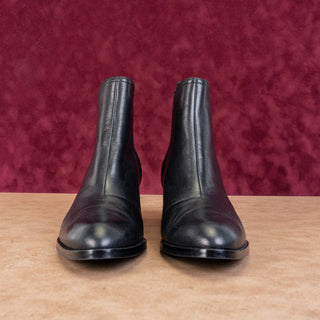rag&bone Women Walker Black Leather Slip-on Block Heel Ankle Boots 9.5US EUR39.5
