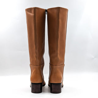 Madewell Women Monterey Tall Sand Leather Wide Fit Riding Boots size 11