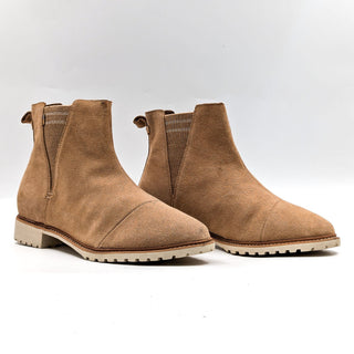 TOMS Women Cleo Water Resistant Desert Sand Suede Chelsea Boots Booties size 12