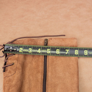 Born Women Braydon Brown Wide Calf Distress Suede Farm Riding Boots sz 9.5