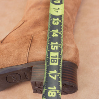 Born Women Braydon Brown Wide Calf Distress Suede Farm Riding Boots sz 9.5