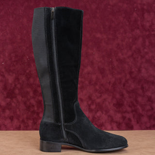 La Canadienne Samila Waterproof Black Suede Knee High Boots 9.5