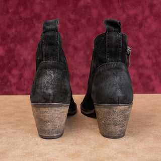 Very Volatile LA Women Distress Black Leather Zip Festival Party Western Boots 9