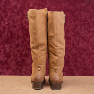 Aldo Women Brown Leather Vintage Retro 90s Riding Knee Boots sz 9US EUR40