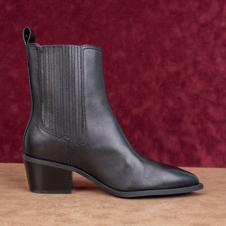 Stuart Weitzman Women Black Leather Western Chelsea Ankle Boots sz 9.5US EUR40